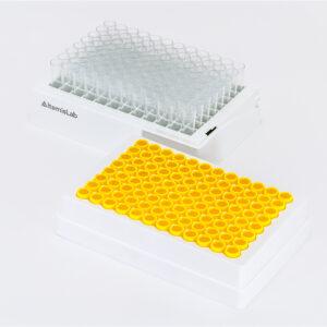 Cap carriers, 96 format, prefilled, Steril